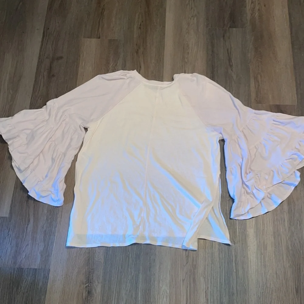 Free People No‎ Crying In Baseball Bell Sleeve Top Womens Size XS - Picture 12 of 17